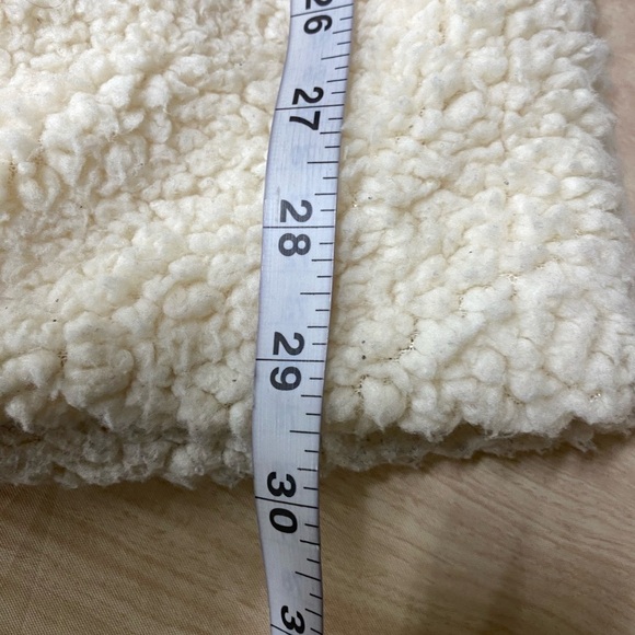 Ashley by 26 International Sz XS Sherpa Teddy Collared Jacket Button Front Coat - Picture 5 of 6